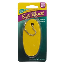 Lucky Line Soft Key Float with 152mm Ball Chain in Bright Yellow Card of 1 - 92801