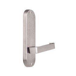 Lockwood Furniture Round End Plate Visible Fix with 90 Lever Satin Chrome - 2905/90SC