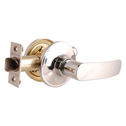 BRAVA Urban LYR Series Tiebolt Passage Lever Set Adjustable 60/70mm Backset Chrome Plate - LYR203B