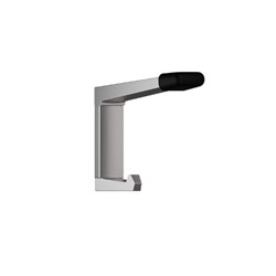 Metlam 202C Coat Hook with Bumper Concealed Screw Fix Antimicrobial Coated - 202C_HOOK_ANMB
