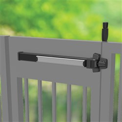 D&D 36" Magnetic Latching Panic Bar with Rim Strike Plate and Top Pull MagnaLatch, 915mm width - ML3PB36RTPLA