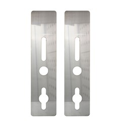 McGrath Locks Scar Plate to suit Bardon, 350x85x2mm SS304, Fire Rated to 2 Hours on Firecore and E-Core Doors Packet of 2