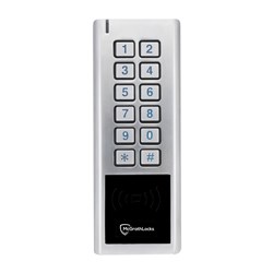 McGrath Locks RBB56 Wireless Battery Powered Keypad, RFID and BLE, Metal Construction, IP65 Rating, Requires 3 x AAA Batteries (not included), Silver Finish, Supplied With 2 x Fobs