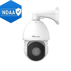 Milesight AI PTZ Series 5MP Speed Dome Network Camera with 25x Optical Zoom, Auto-Tracking and NDAA Compliant, IP66 - MS-C5341-X25PE