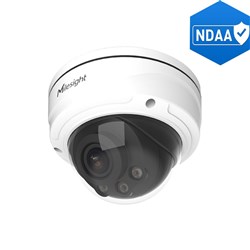 Milesight AI Pro Series 5MP Dome Network Camera with 2.7-13.5mm Varifocal Lens, NDAA Compliant, IP67 and IK10 - MS-C5372-FPA