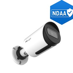 Milesight AI Mini Series 8MP Mini Bullet Network Camera with 2.8mm Fixed Lens, NDAA Compliant, IP67 and IK10 - MS-C8164-PD
