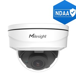 Milesight AI Pro Series 8MP Dome Network Camera with 2.7-13.5mm Varifocal Lens, NDAA Compliant, IP67 and IK10 - MS-C8172-FPE