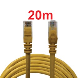 Neptune Cat6 Patch Lead, 20m, Yellow