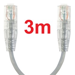 Neptune Cat6 Ultra-Thin Patch Lead, 3m, White