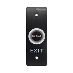 Neptune Touchless Exit,Mullion,NO/NC/C,LED,1.7mm SS,12-24V,BLACK