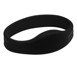 Neptune Silicone Wristband, HID Format, T5577, Black, Large