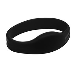 Neptune Silicone Wristband, Mifare S50 1k, Black, Medium