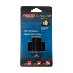 ABUS PRESS BOLT PB38 LW4 DP REKEYABLE BLK