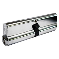 PROTECTOR Euro Double Cylinder with Fixed Cam LW5 Profile KD Chrome Plate 110mm - PCD110-6P-KD-CP