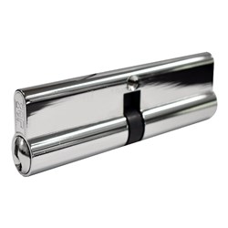 PROTECTOR Euro Double Cylinder with Fixed Cam LW4 Profile KD Chrome Plate 110mm - PCD110-5P-KD-CP