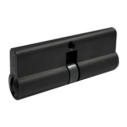 PROTECTOR Euro Double Cylinder with Fixed Cam LW4 Profile KD Matt Black 90mm - PCD90-5P-KD-MB