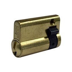 PROTECTOR Euro Half Cylinder with Fixed Cam LW4 Profile KD Polished Brass 35mm - PCS35-5P-KD-PB