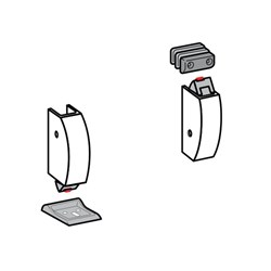 DORMA TOP & BOTTOM LATCH PHX03 for FIRE/SMOKE CHECK DOORS