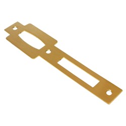 PROTECTOR 412 Series Euro Cylinder Roller Bolt Mortice Sash Strike Plate Satin Brass - 720-SP-SBF