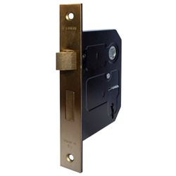 PROTECTOR 757 Series 3 Lever Mortice Sash Lock Pitch 57mm Backset 58mm Polished Brass Keyed Alike  - 717-3.0-PB