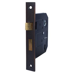 PROTECTOR 757 Series 3 Lever Mortice Sash Lock Pitch 57mm Backset 58mm Dark Venetian Bronze - 717-3.0-VBD