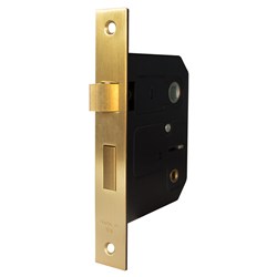 PROTECTOR 757 Series Bathroom Mortice Sash Lock Pitch 57mm Backset 58mm Satin Brass - 718-3.0-SBF