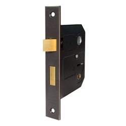 PROTECTOR 757 Series Bathroom Mortice Sash Lock Pitch 57mm Backset 58mm Dark Venetian Bronze - 718-2.5-VBD