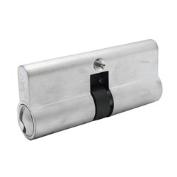 PROTECTOR Euro Double Cylinder with Fixed Cam LW4 Profile KD Satin Chrome 70mm - PCD705P-KD-SC