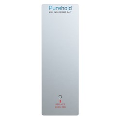 PUREHOLD "ANTIBACTERIAL PUSH PLATE" XXL SIZE 600mm x 120mm REPLACEMENT FRONT PANEL (REPLACE EVERY 12 MONTHS)