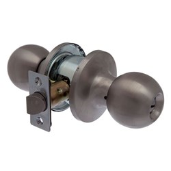 BRAVA Metro RA Series Tiebolt Privacy Knob Set Adjustable Backset Satin Stainless Steel - RA3030SS