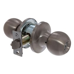 BRAVA Metro RA Series Tiebolt Storeroom Knob Set Adjustable Backset Satin Stainless Steel - RA3062SS