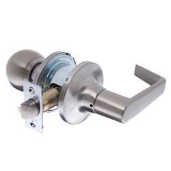 BRAVA Metro RA Series Tiebolt Classroom Combination Knob/ Lever Set Adjustable Backset Satin Chrome - RA3H6012SC