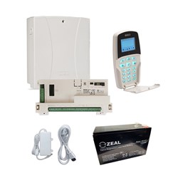 RISCO LightSYS+ Alarm Kit with Standard LCD Keypad, Enclosure, Power Supply and Backup Battery