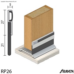 RAVEN DOOR SEAL RP26x1000MM  CA