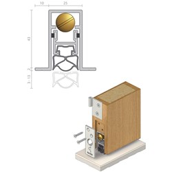 RAVEN DOOR SEAL RP70SIx450MM  CA