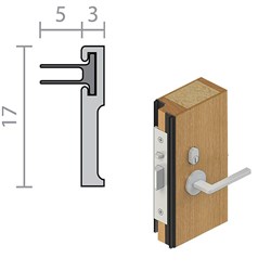 RAVEN DOOR SEAL RP71SIx2250MM BLK