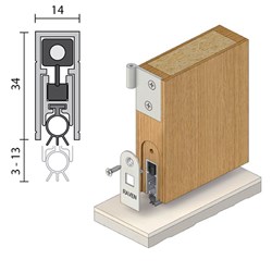 RAVEN DOOR SEAL RP8SIx380MM  CA