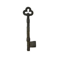 RST Malleable Iron Cast Key Blank for Church Door 11.5mm - TS6847
