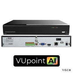RISCO VUpoint AI 16 Channel NVR, Non-PoE with 1 HDD Bay, includes AU Plug Pack - RVNVR164K1RA