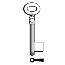 Silca 6207 Key Blank for Safes and Furniture Locks