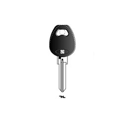 Silca AX1RP Key Blank with Plastic Head for Antitheft Devices and Cars