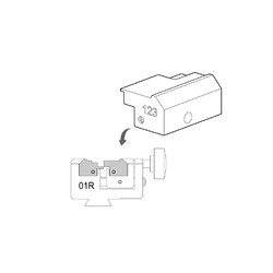 Silca Clamp Insert for Futura and Triax Machines for Honda Key Cutting 123 - D7A2291ZB