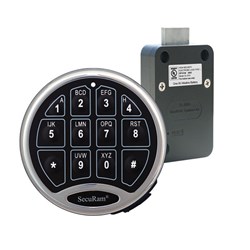 SECURAM SAFELOGIC EL1701/BASIC SAFE LOCK BASIC W/MOTOR DRIVEN DEADBOLT AND BOLT STATUS