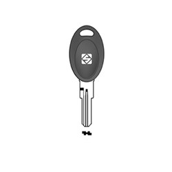 Silca EU22RP Key Blank with Plastic Head for Euro Cylinders and Cars