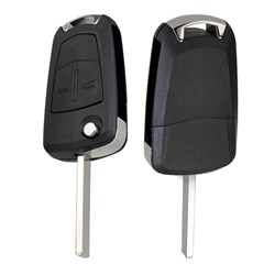 Silca Automotive Key and Remote Complete Replacement Flip Shell for Holden 2 Button HU100 Profile HU100RS2