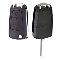 Silca Automotive Key and Remote Complete Replacement Flip Shell for Holden 3 Button HU100 Profile HU100RS2