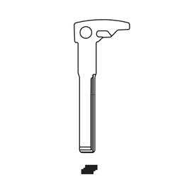 Silca Key Blank HU106T for Mercedes IR Keys with Notch in Steel