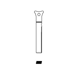 Silca HU212RT Key Blank for Volkswagen Seat and Skoda Blade only