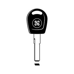Silca HU66P Key Blank with Plastic Head for Audi, Ford, Great Wall, MG, Porsche and Volkswagen Cars