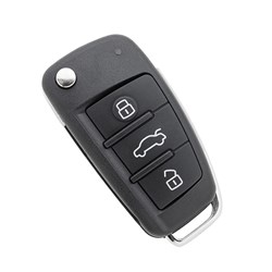 Silca Remote Auto 3 Button with Flip Blade HU66 & HU162 ID88 to suit Audi